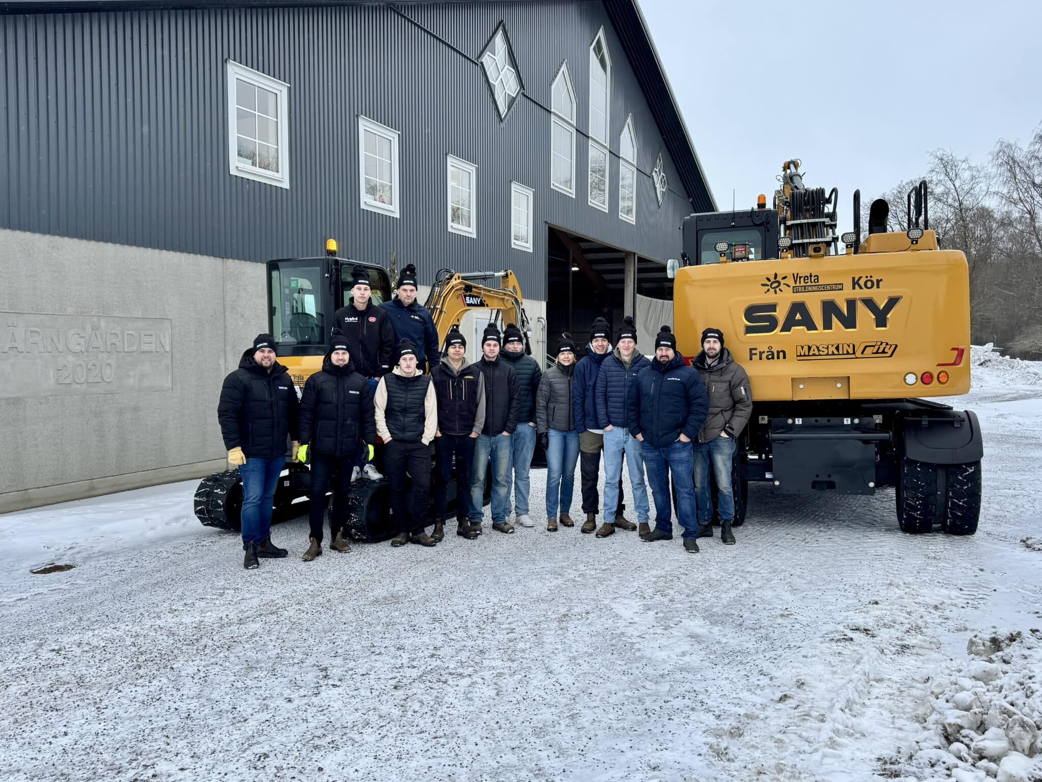 Delivery of SANY machinery to Vreta Utbildningscentrum