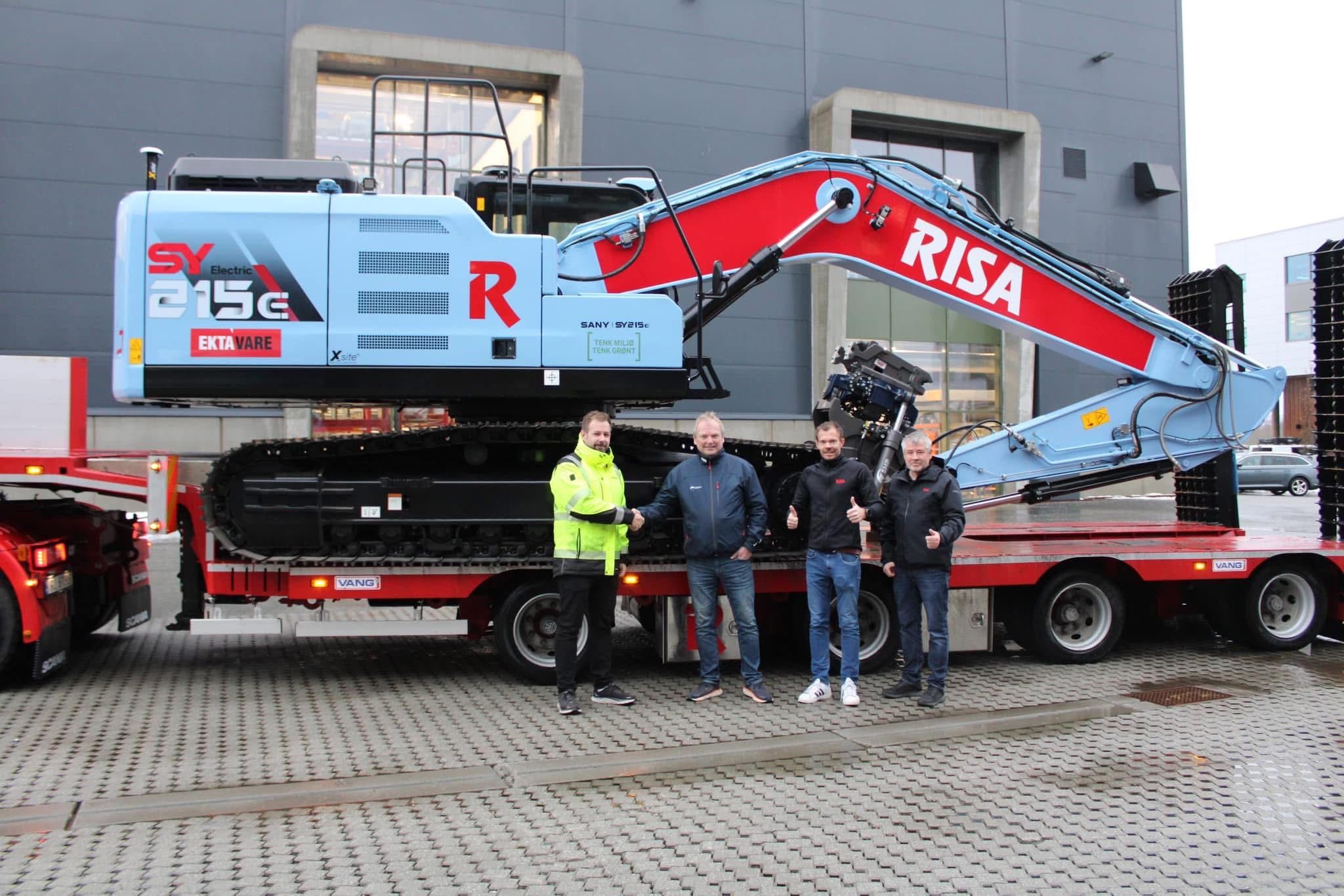 RISA AS & Stangeland Maskin invests in electric excavators!